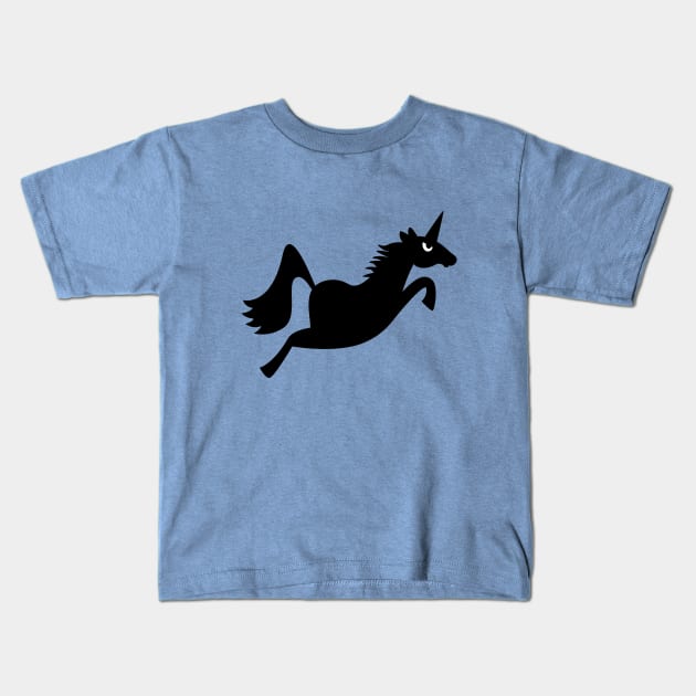 Angry Animals: Unicorn Kids T-Shirt by VrijFormaat